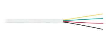 Кабель телефонный Nikolan, 2 пар., PVC, 100м, d 5, внутри зданий, цвет: белый