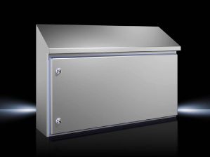 (Архив)Шкаф электротехнический настенный Rittal HD, IP66, 549х810х210 мм (ВхШхГ), монтажая панель: 355х739 мм, дверь: металл, металл, цвет: серый