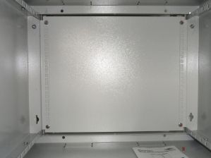 Стенка (к шкафу) ЦМО, 15U, 740х505х13 мм (ВхШхГ), с креплением, задняя, для настенных шкафов, цвет: серый