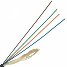 Кабель ВО Lanmaster Loose tube,  4хОВ, OM3 50/125, нг(А)-HF, Ø 4,8мм, универсальный, небронированный, цвет: чёрный, арамидные нити