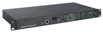 (Архив)Блок силовых розеток Hyperline ATS, IEC 60320 С13 х 8, 44х482,6х220 мм (ВхШхГ), 16А, чёрный