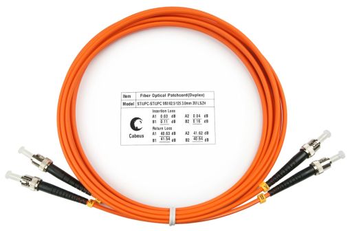 Коммутационный шнур оптический Cabeus FOP-62-ST-ST-3m