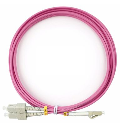 Коммутационный шнур оптический Cabeus FOP-50-OM4-LC-SC-3m