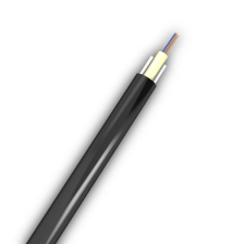 Кабель ВО BNH FO-SSR Self-supporting Ring, 1хОВ, OS2 9/125, PE, Ø 4,8мм, внешний, небронированный, 2 кН, чёрный, периферийные стеклопластик. прутки