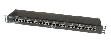 Грозозащита OSNOVO, портов: 24, RJ45, PoE, (SP-IP24/1000PR)