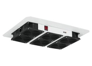 Вентиляторный модуль TLK, с фильтром, 220V, вентиляторов: 6, 53 дБ, поток: 990 м3/ч, для напольного шкафа, цвет: серый