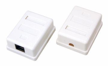 (Архив)Розетка в сборе Proconnect, 1x RJ45, кат. 5е, неэкр., внешняя, упаковка: 25 шт, цвет: белый, (03-0121-4)