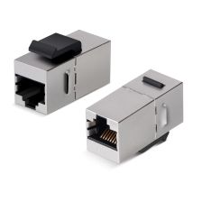Проходной адаптер (coupler) Cabeus, RJ45(8p8c), keystone, кат. 6, экр., цвет: металл