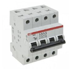 Автоматический выключатель ABB SH200, 4 модуль, C класс, 4P, 3А, 6кА, (2CDS214001R0034)