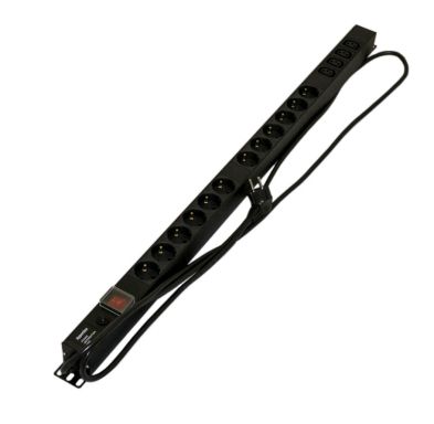 Блок распределения питания Hyperline SHE-6SH-12IEC-S-2.5AIEC
