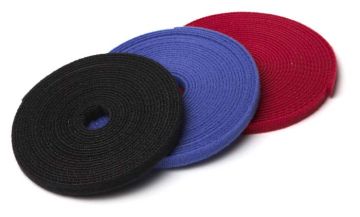 (Архив)Лента липучая Hyperline WASR, 9 мм Ш, 5 000 мм Д, материал: полиамид, цвет: синий