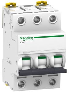 Автоматический выключатель Schneider Electric Acti 9, 4 модуль, C класс, 3P, 25А, 15кА, (A9F94325)