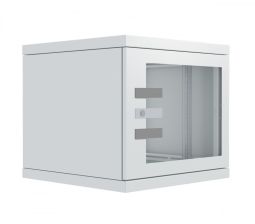(Архив)Шкаф телекоммуникационный настенный Zpas Z-BOX, 19", 4U, 276х600х400 мм (ВхШхГ), дверь: стекло, разборный, цвет: серый