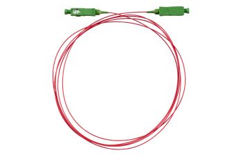(Архив)Пигтейл Связьстройдеталь ШОС-SM/S7, SC/APC, G.657A, 2х1м, зелёный хвостовик, цвет: красный