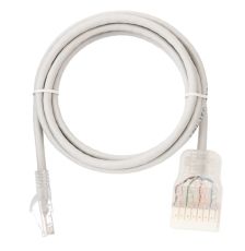 (Архив)Шнур комм. Nikomax, кат. 5е, RJ45/8P8C, 100 МГц PE, AWG24 2м, серый