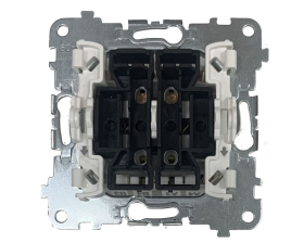 Выключатель Rikett Classic, двухклавишный, без подсветки, 10А (32204)