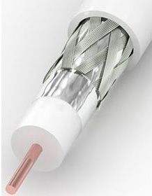 (Архив)Кабель коаксиальный Cablink DG EXTREME 7HD, PVC, двухслойный экран (100% + 70%), 75 +/-3 Ом, бухта, 250 м, d , цвет: белый