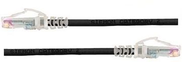 Шнур комм. Siemon MC, кат. 5е, неэкр., U/UTP, RJ45/RJ45, CM, 1м, чёрный, без защитного колпачка, без упаковки