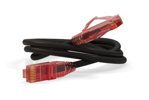 Шнур коммутационный Hyperline PC-LPM-UTP-RJ45-RJ45-C5e-0.3M-LSZH-BK