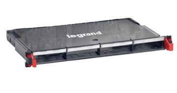 Полка Legrand LCS3, 2HU,   невыдвижная, прямая, цвет: чёрный, пустая