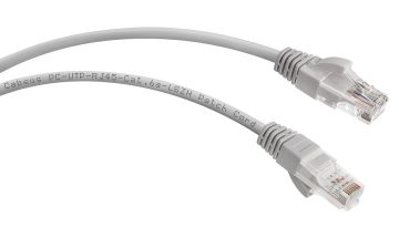 Шнур комм. Cabeus, кат. 6A, неэкр., U/UTP, RJ45/RJ45, LSZH, AWG24, 0.5м, серый
