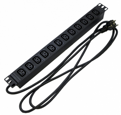 Блок распределения питания Hyperline SHE19-10IEC-2.5IEC