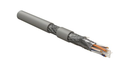 Кабель интерфейсный промышленный Hyperline ISFUTP4-C6-P24/7-PU-GY