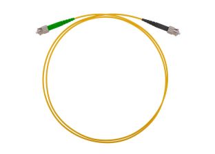 (Архив)Шнур коммутационный Связьстройдеталь ШОС-SM/2.0, Simplex FC/FC (UPC/APC), G.652, LSZH-FR, 1м, металл хвостовик, цвет: жёлтый
