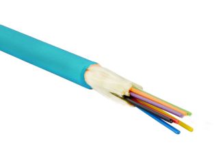 Кабель ВО Eurolan Tight Buffer,  48хОВ, OM3 50/125, LSZH (нг(A)-HF), Ø 12,8мм, универсальный, небронированный, цвет: голубой, упрочняющие стекловолоко