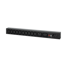 Блок распределения питания CyberPower, 3м, IEC С13 х10, IEC С19 х2, 44х445х38 мм(ВхШхГ), 16А, 1ф, подкл IEC C20, автомат, чёрный, 2 кронштейна (L-коро