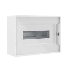 Щит электрический настенный DKC FRAME IP40, 1ряд. 12мод., дверь: прозрачная, корпус: пластик, цвет: белый