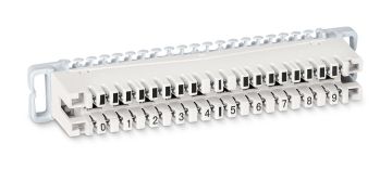 Плинт Cabeus пар.10, с размыкаемыми контактами,  маркировка с 0