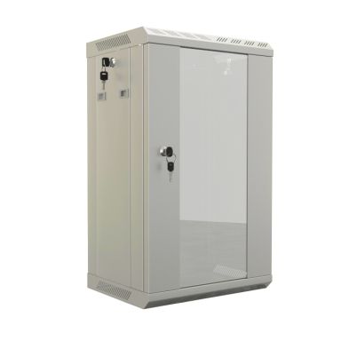 Шкаф телекоммуникационный настенный Hyperline TDB-15U-GP-RAL7035