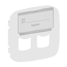 Лиц. панель розеточная Legrand Valena Allure, 2х RJ45, 58х51 мм (ВхШ), плоская, с держателем маркировки для розетки RJ45, цвет: перламутр (LEG.755489)
