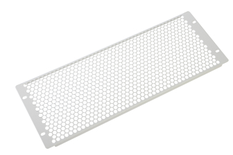 Фальш-панель ЦМО, перфорированная, 19", 4U, 177х482,6 мм (ВхШ), плоская, для шкафов, цвет: серый
