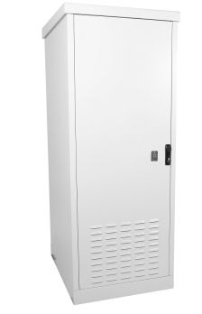 Шкаф уличный всепогодный напольный Pfannenberg ШТВ-1, IP65, 24U, 1310х745х930 мм (ВхШхГ), дверь: металл, цвет: серый, (ШТВ-1-24.7.9-П3АА)