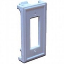 Вставка в розеточную панель Lanmaster, 1х keystone, 22,5х45 мм (ВхШ), плоская, под дуплексный оптический адаптер, цвет: белый (LAN-SIP-2SC-WH)