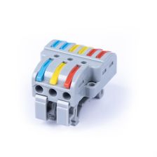 Клемма соединительная Cabeus, с рычагом, зажимов: 9, крепление на DIN-рейку, (MX-633D)