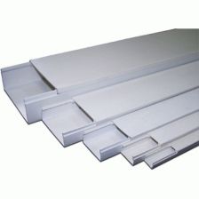 Кабель-канал Lanmaster 24x14, с самоклеющейся основой, без перегородок, с крышкой, 2 м, белый