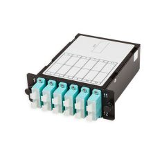 (Архив)Кассета оптическая Nexans LANmark-OF MPO, standard, 12хОВ портов: 12, SC (MM), OM4 50/125, цвет: голубой, прямая полярность