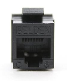 Модуль универсальный Belden, keystone, 1хRJ45(8P8C), IDC 110, кат. 6A, неэкр., цвет: чёрный