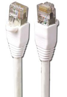 (Архив)Шнур комм. Siemon MC, кат. 5е, экр., F/UTP, RJ45/RJ45, LSZH, 7м, белый, T568A/B схема разводки проводников