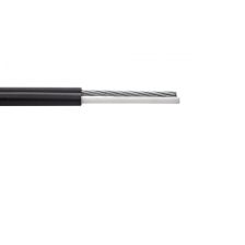 Кабель ВО Eurolan L04 Central Tube,  2хОВ, OM3 50/125, PE, Ø 6,2мм, снаружи зданий для подвеса, бронированный, цвет: чёрный, с тросом