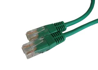 (Архив)Шнур комм. AMP, кат. 5е, неэкр., U/UTP, RJ45, 100 МГц PVC, 4м, зелёный