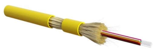Кабель волоконно-оптический Hyperline FO-DT-IN-9S-24-LSZH-YL