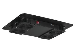 Вентиляторный модуль TLK, с фильтром, 220V, вентиляторов: 4, 51 дБ, поток: 660 м3/ч, для напольного шкафа, цвет: чёрный