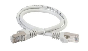 Шнур комм. ITK, кат. 6A, неэкр., U/UTP, RJ45/RJ45, LSZH, 2м, серый
