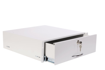 Полка для документации ЦМО ТСВ, выдвижн., консольная, 3U, 133х483х450 мм (ВхШхГ), для шкафов, с телескопич. направляющими, цвет: серый