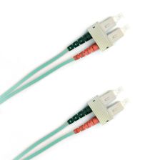 (Архив)Комм. шнур оптический Hyperline, Duplex SC/SC, OM3 50/125, LSZH, 1м, цвет: голубой