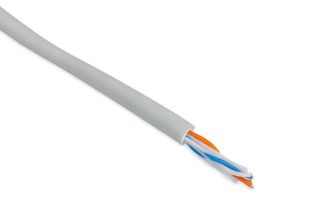 (Архив)Кабель витая пара Hyperline, PVC, U/UTP, кат. 5, проводник Ø 0,51мм, 500м, катушка, тип прокладки: внутри зданий, цвет: серый